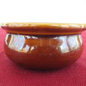 mini crock pot by Tuxton brown French onion soup stew 4-1/2"